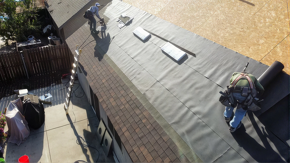 Before: underlayment stage
